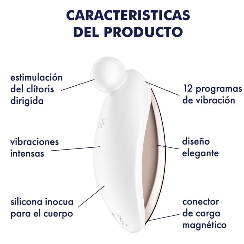 SATISFYER - SPOT ON 2 LAY-ON VIBRATOR WHITE thumb 4