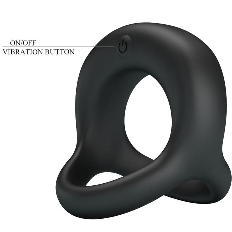 PRETTY LOVE - ELLIOTT  BLACK VIBRATOR RING thumb 6