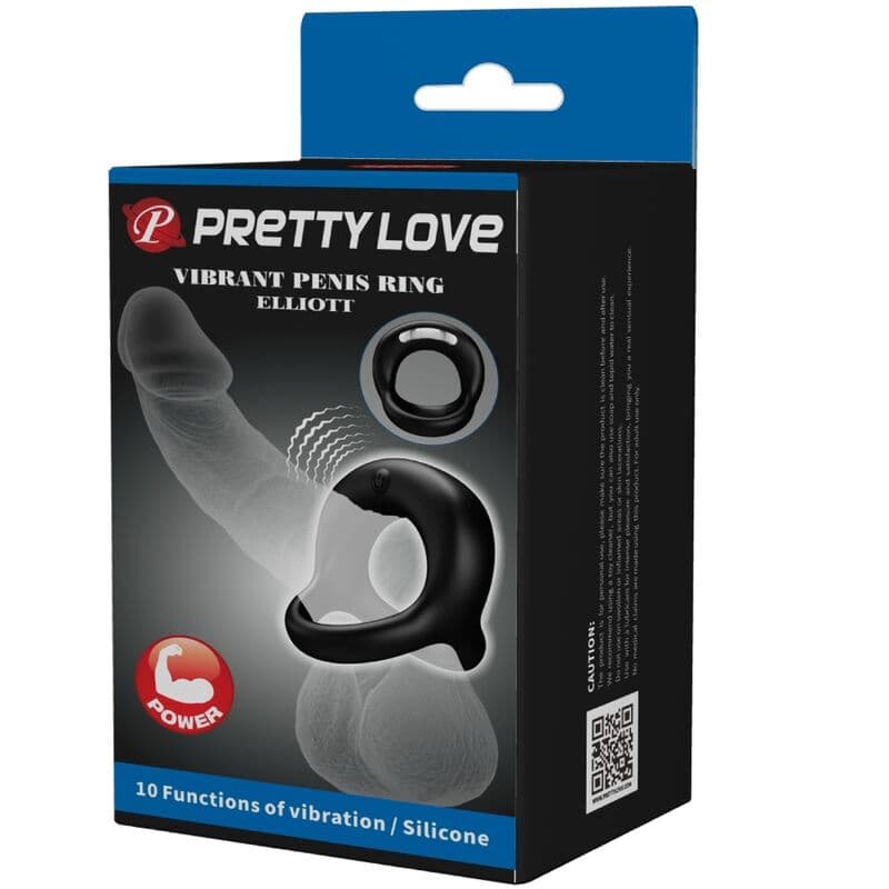 PRETTY LOVE - ELLIOTT  BLACK VIBRATOR RING thumb 9
