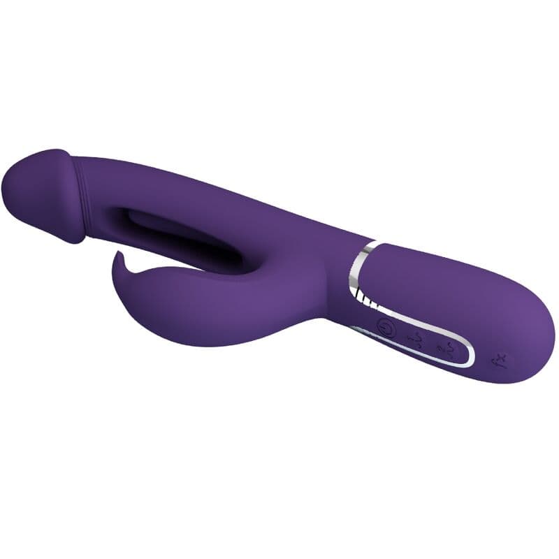 PRETTY LOVE - KAMPAS RABBIT 3 IN 1 MULTIFUNCTION VIBRATOR WITH TONGUE VIOLET thumb 4