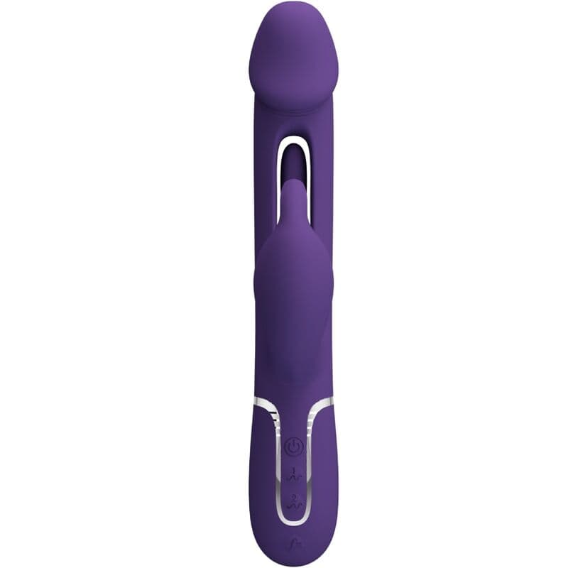 PRETTY LOVE - KAMPAS RABBIT 3 IN 1 MULTIFUNCTION VIBRATOR WITH TONGUE VIOLET thumb 3