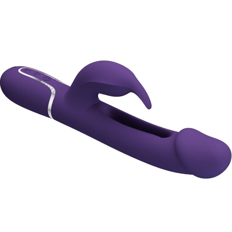PRETTY LOVE - KAMPAS RABBIT 3 IN 1 MULTIFUNCTION VIBRATOR WITH TONGUE VIOLET thumb 5