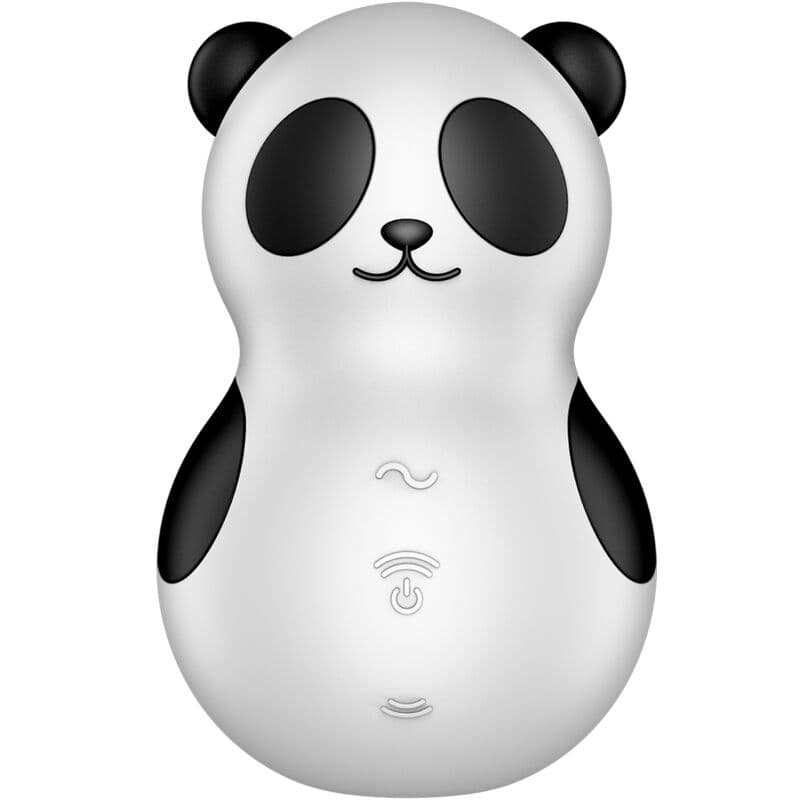 SATISFYER - POCKET PANDA STIMULATOR & VIBRATOR BLACK AND WHITE thumb 2