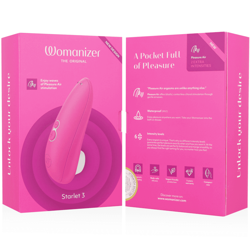 WOMANIZER - STARLET 3 CLITORAL STIMULATOR PINK thumb 7