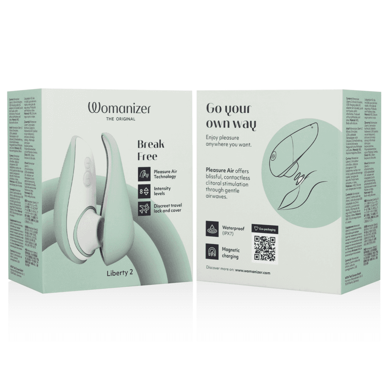WOMANIZER - LIBERTY 2 CLITORIS STIMULATOR & SUCTION LIGHT GREEN thumb 7