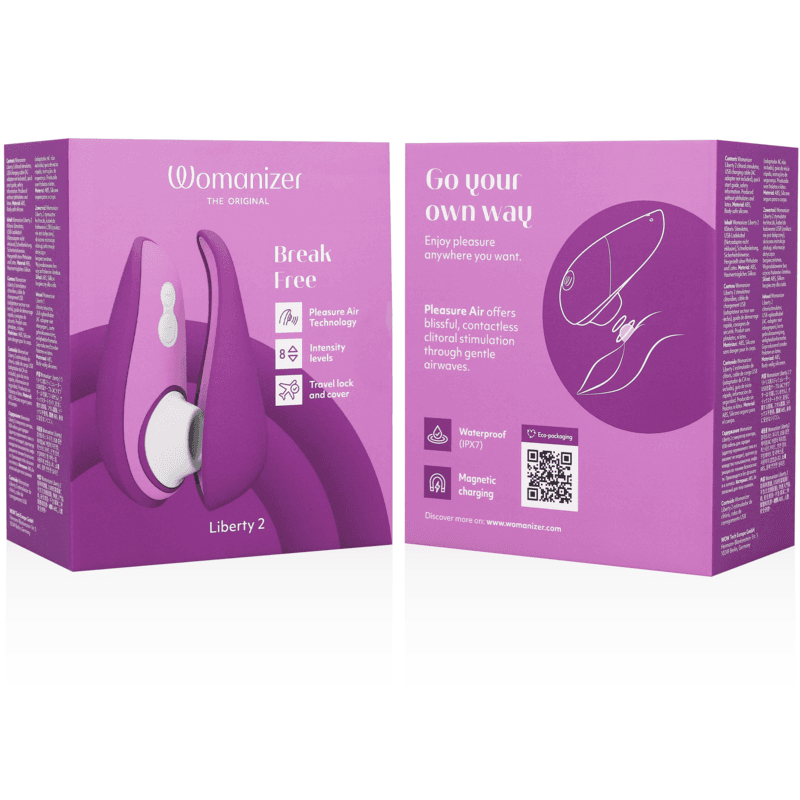 WOMANIZER - LIBERTY 2 CLITORIS STIMULATOR & SUCTION VIOLET thumb 7