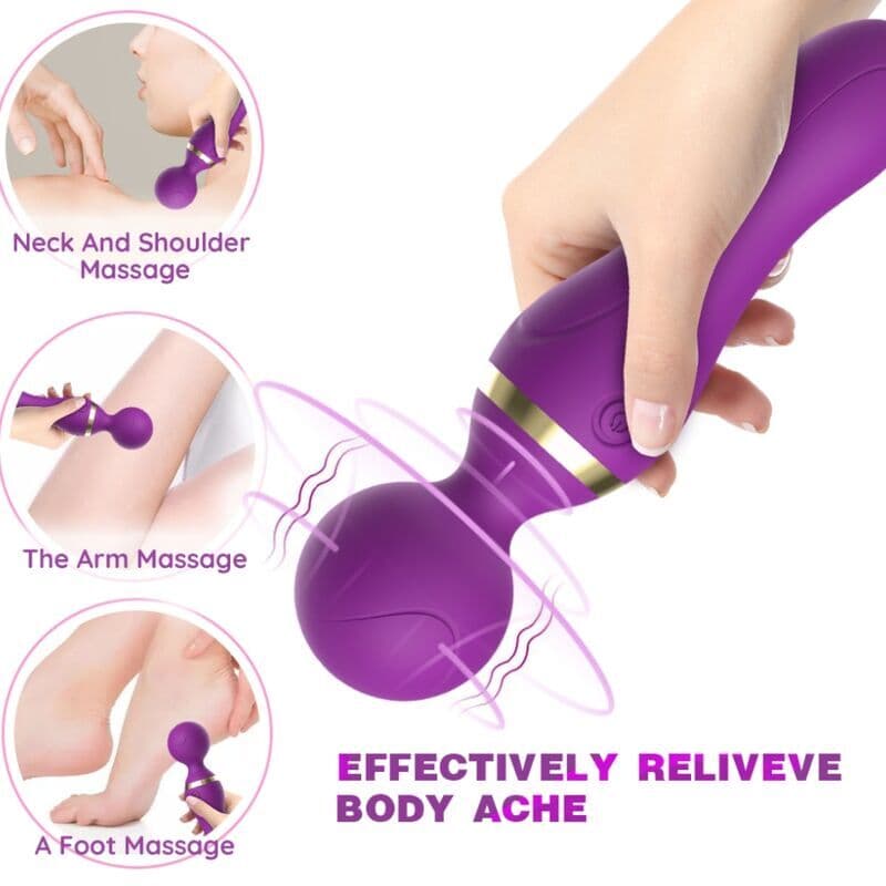 ARMONY - FREEZA MASSAGER & VIBRATOR SUPER FLEXIBLE HEAD PURPLE thumb 3