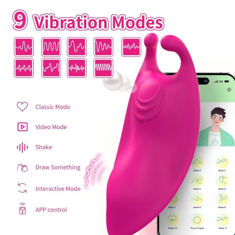 ARMONY - HONEYBEE WEARABLE PANTIES VIBRATOR G-SPOT FUCHSIA - FREE APP thumb 4
