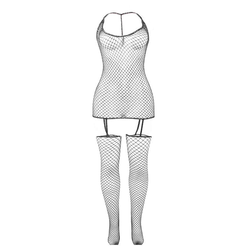 SUBBLIME - 951955 SHINY FISHNET BODYSTOCKING ONE SIZE thumb 5