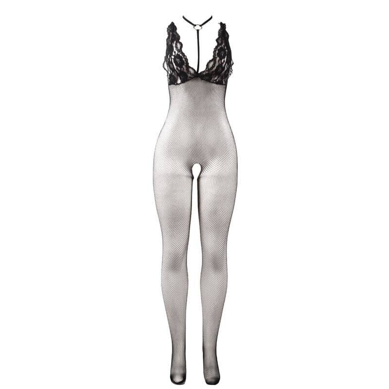 SUBBLIME - 951993 BLACK TRANSPARENT FISHNET CROTCHLESS BODYSTOCKING ONE SIZE thumb 5