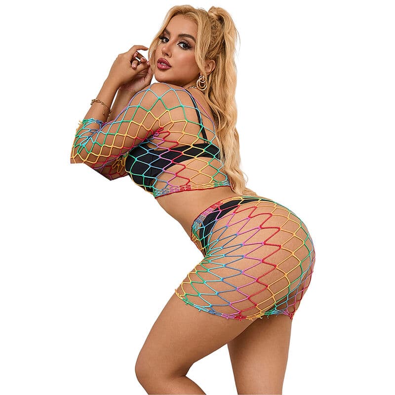 SUBBLIME - 952440 2-PIECE FISHNET SET LONG SLEEVE RAINBOW ONE SIZE thumb 6