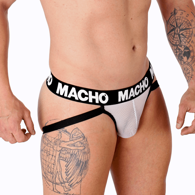 MACHO - MX26X1 JOCK GRID WHITE M thumb 3