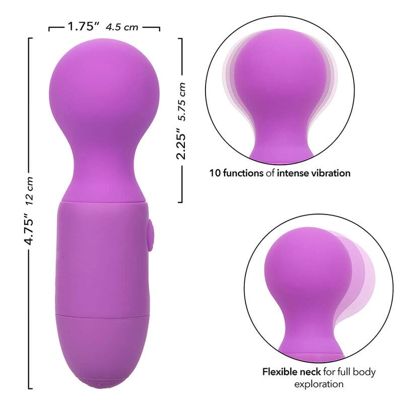 CALEXOTICS - FIRST TIME RECHARGEABLE MASSAGER 10 VIBRATIONS PURPLE thumb 8