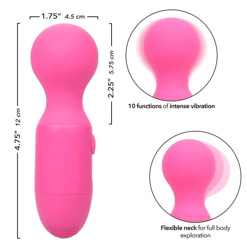 CALEXOTICS - FIRST TIME RECHARGEABLE MASSAGER 10 VIBRATIONS PINK thumb 8