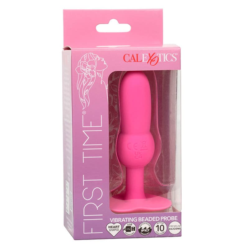 CALEXOTICS - FIRST TIME ANAL PLUG BEADED PROBE 10 VIBRATIONS PINK thumb 10