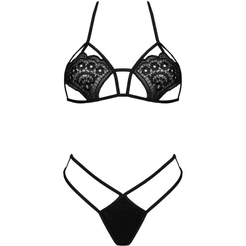 LIVCO CORSETTI FASHION - JIMENA LC 20216 BRA + THONG BLACK ONE SIZE thumb 3