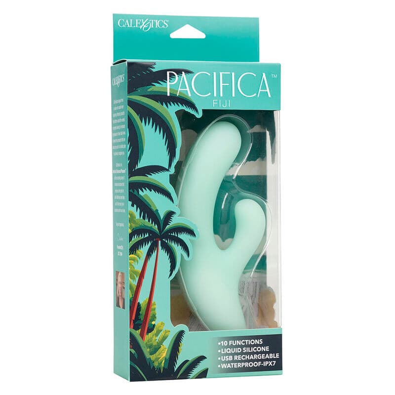 CALEXOTICS - PACIFICA FIJI VIBRATOR & ESTIMULATOR G SPOT 10 VIBRATIONS AQUA thumb 10