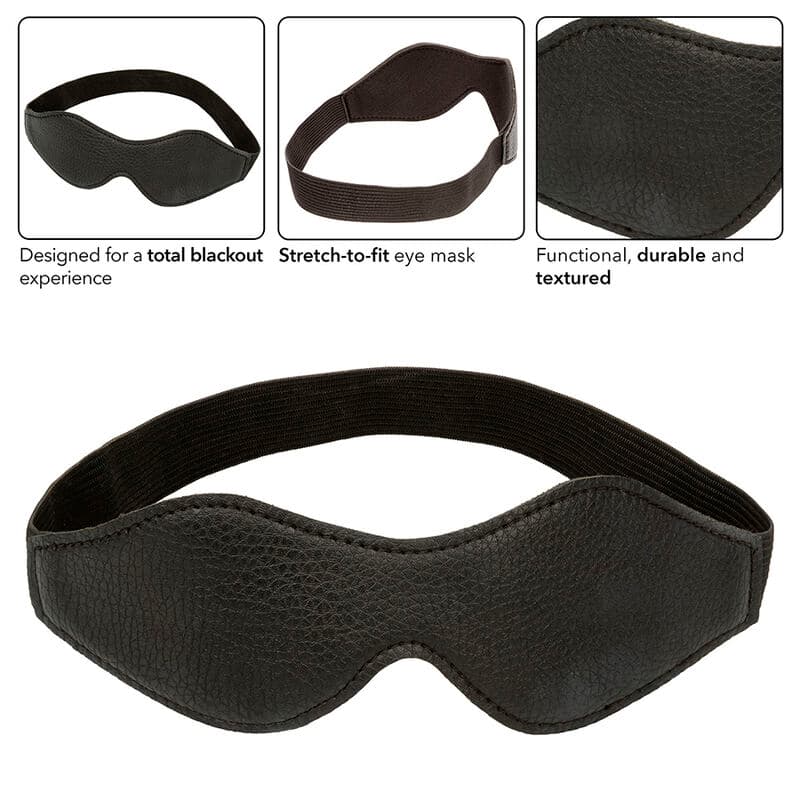 CALEXOTICS - NOCTURNAL EYE MASK PVC LEATHER BLACK thumb 4