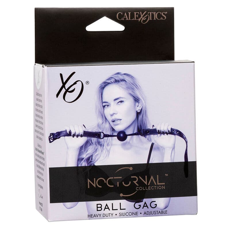 CALEXOTICS - NOCTURNAL BALL GAG SILICONE BLACK thumb 7