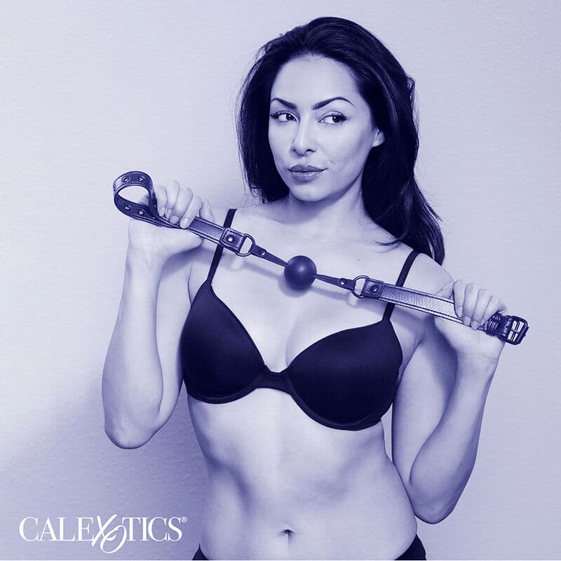CALEXOTICS - NOCTURNAL BALL GAG SILICONE BLACK thumb 5