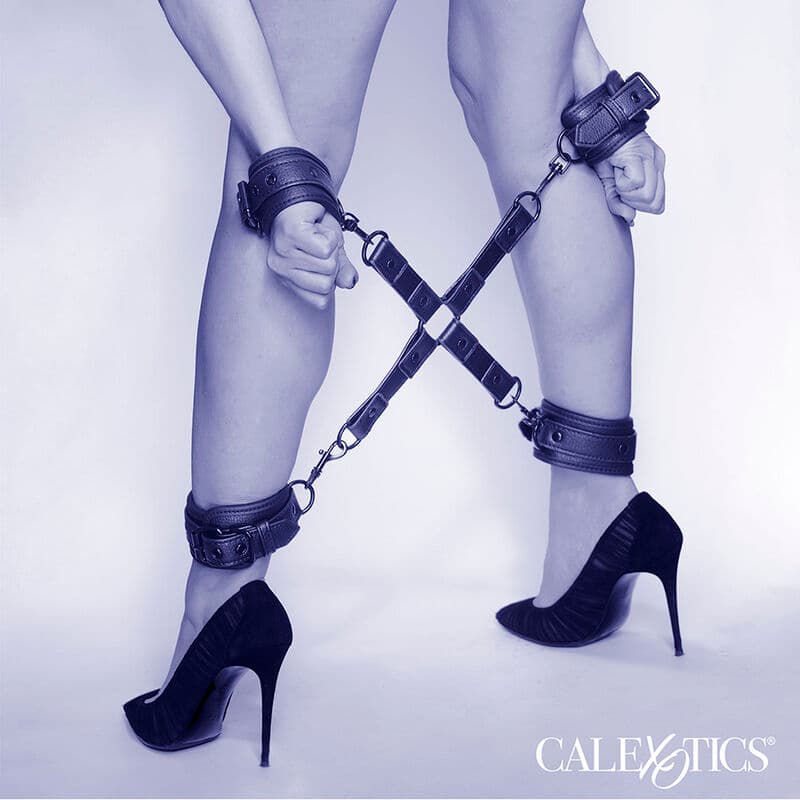 CALEXOTICS - NOCTURNAL HOG TIE CONNECTOR CUERO AJUSTABLE BLACK thumb 6