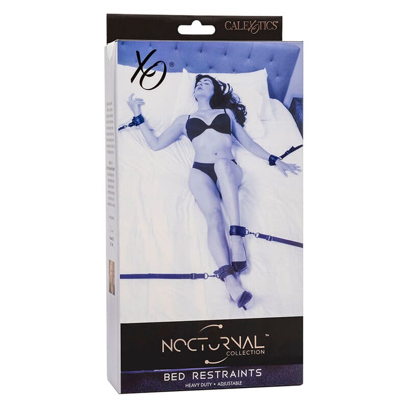 CALEXOTICS - NOCTURNAL BED RESTRAINTS LEATHER ADJUSTABLE BLACK thumb 7