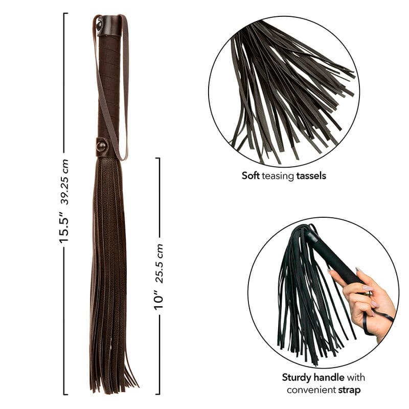 CALEXOTICS - NOCTURNAL FLOGGER LEATHER BLACK thumb 5