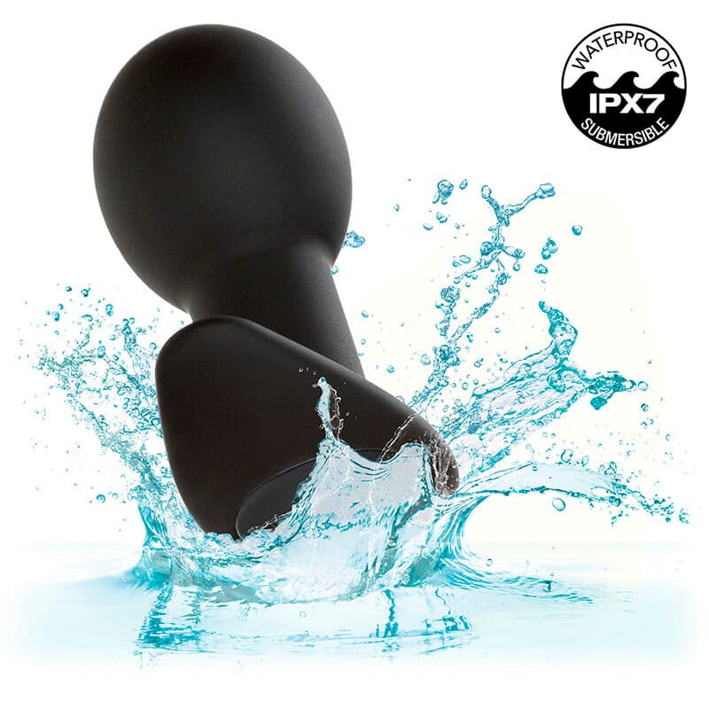 CALEXOTICS - ROCK BOTTOM ANAL PLUG 10 VIBRATIONS SILICONE BLACK thumb 9