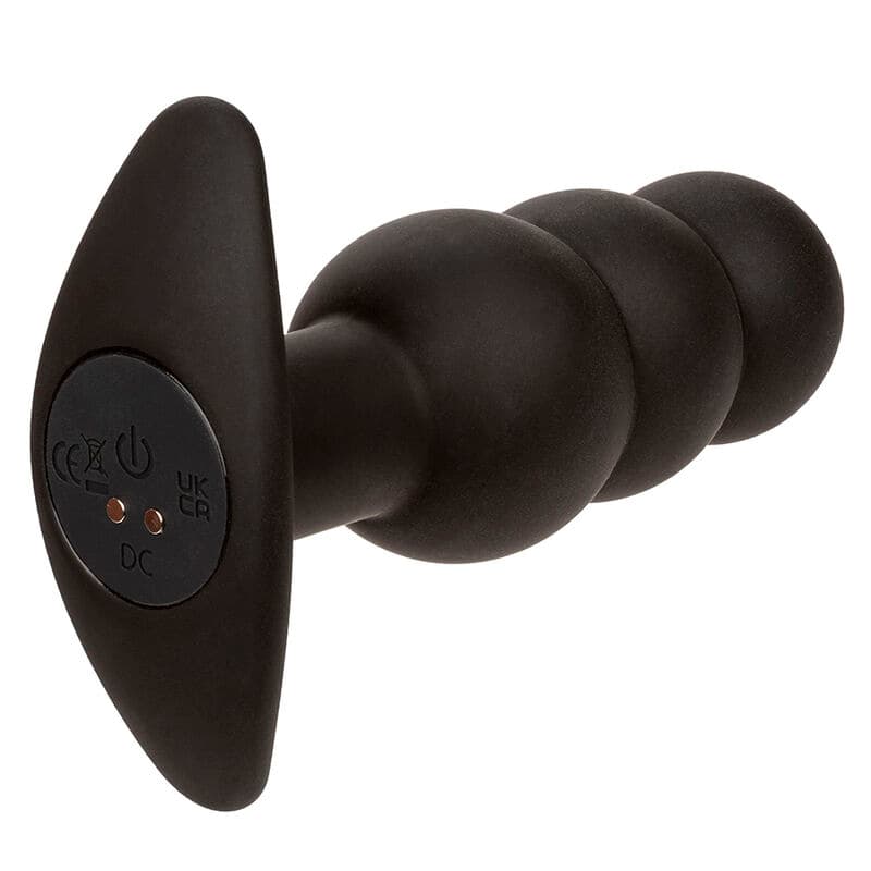 CALEXOTICS - ROCK BOTTOM BEADED ANAL PLUG 10 VIBRATIONS SILICONE BLACK thumb 4