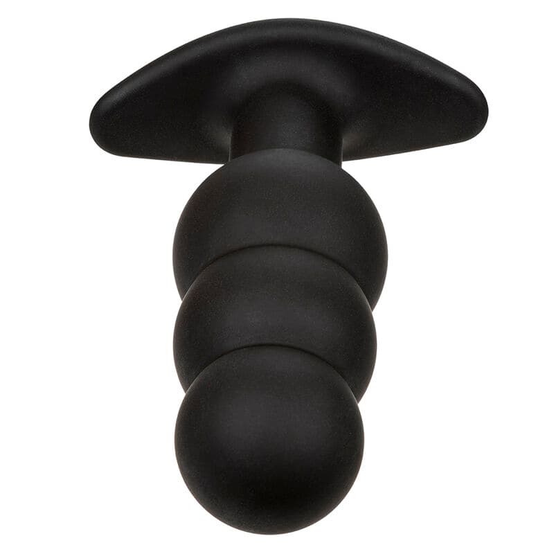 CALEXOTICS - ROCK BOTTOM BEADED ANAL PLUG 10 VIBRATIONS SILICONE BLACK thumb 5