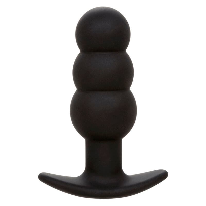 CALEXOTICS - ROCK BOTTOM BEADED ANAL PLUG 10 VIBRATIONS SILICONE BLACK thumb 3