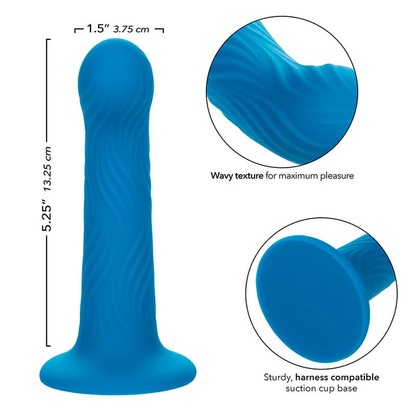 CALEXOTICS - WAVE RIDER RIPPLE ANAL PLUG BLUE thumb 7