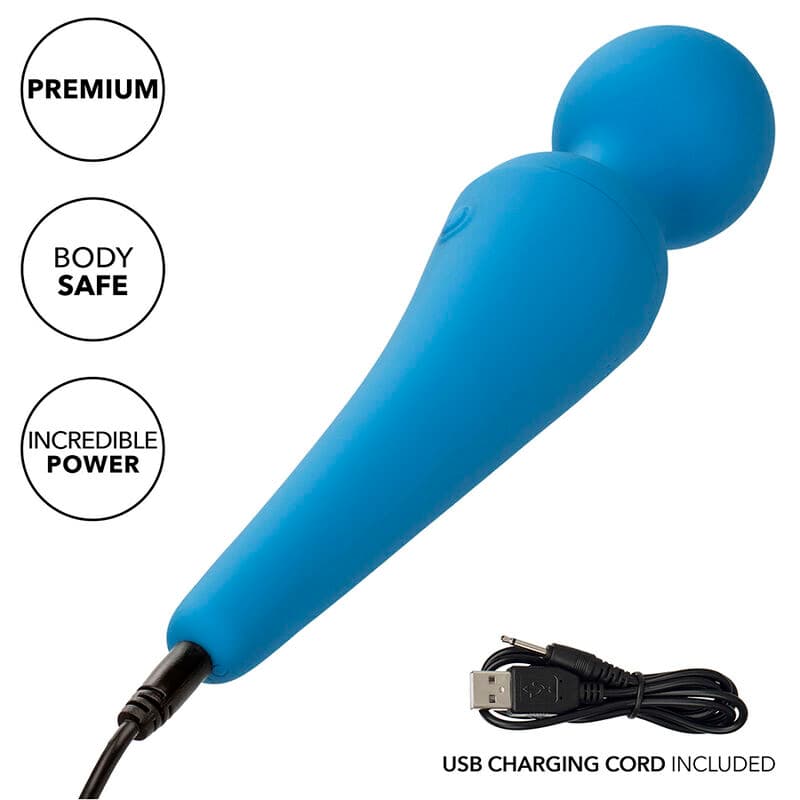 CALEXOTICS - COUTURE KIT VIBRATOR WAND 10 VIBRATIONS BLUE thumb 10
