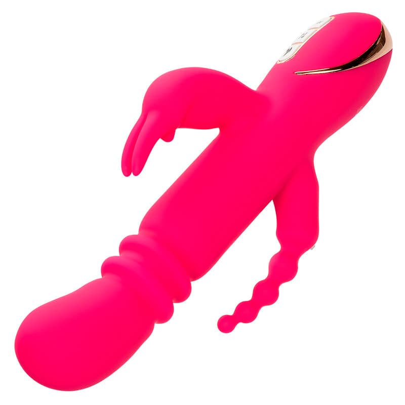 CALEXOTICS - JACK FANTASY TRIPLE HEATED VIBRATOR RABBIT PINK thumb 5