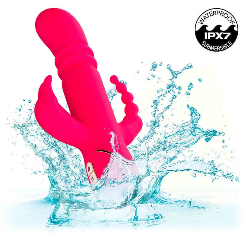 CALEXOTICS - JACK FANTASY TRIPLE HEATED VIBRATOR RABBIT PINK thumb 9