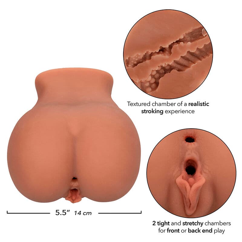 CALEXOTICS - THE ROLLER BABE DOUBLE REALISTIC MASTURBATOR FLESH thumb 8