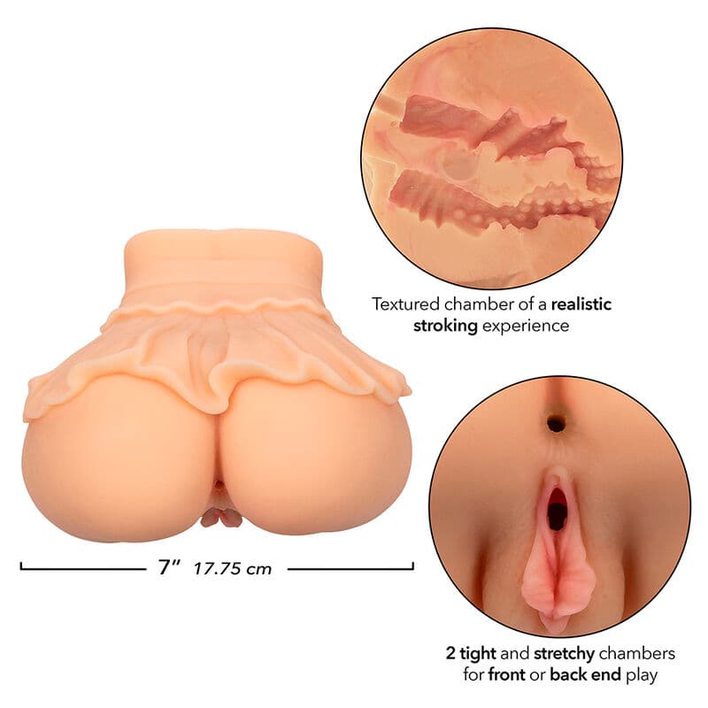 CALEXOTICS - THE PEEP SHOW GIRL DOUBLE REALISTIC MASTURBATOR FLESH thumb 8