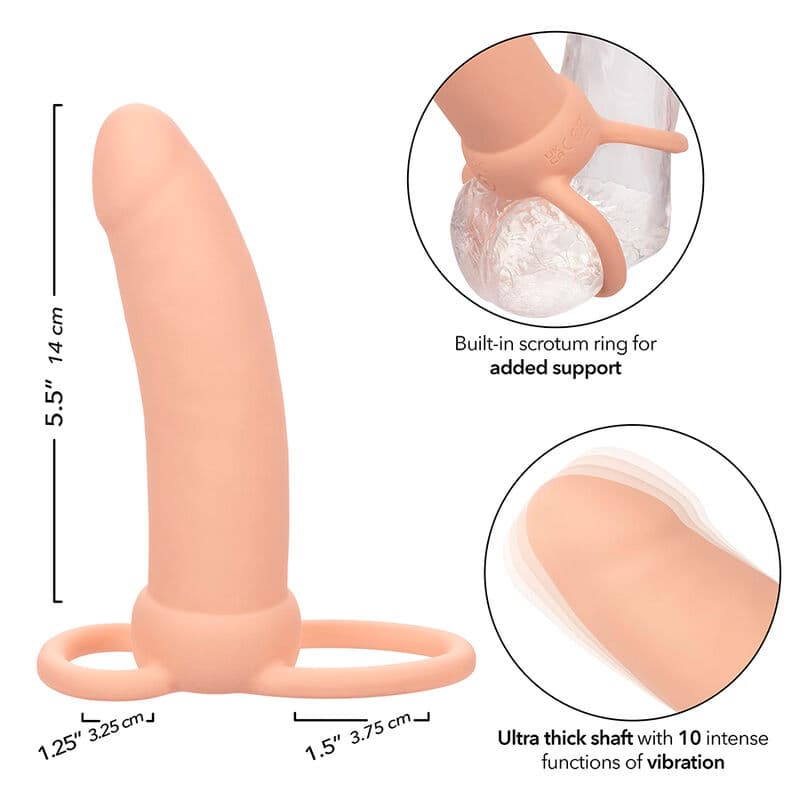 CALEXOTICS - MAXX THICK DUAL PENETRATOR 10 VIBRATIONS FLESH thumb 4