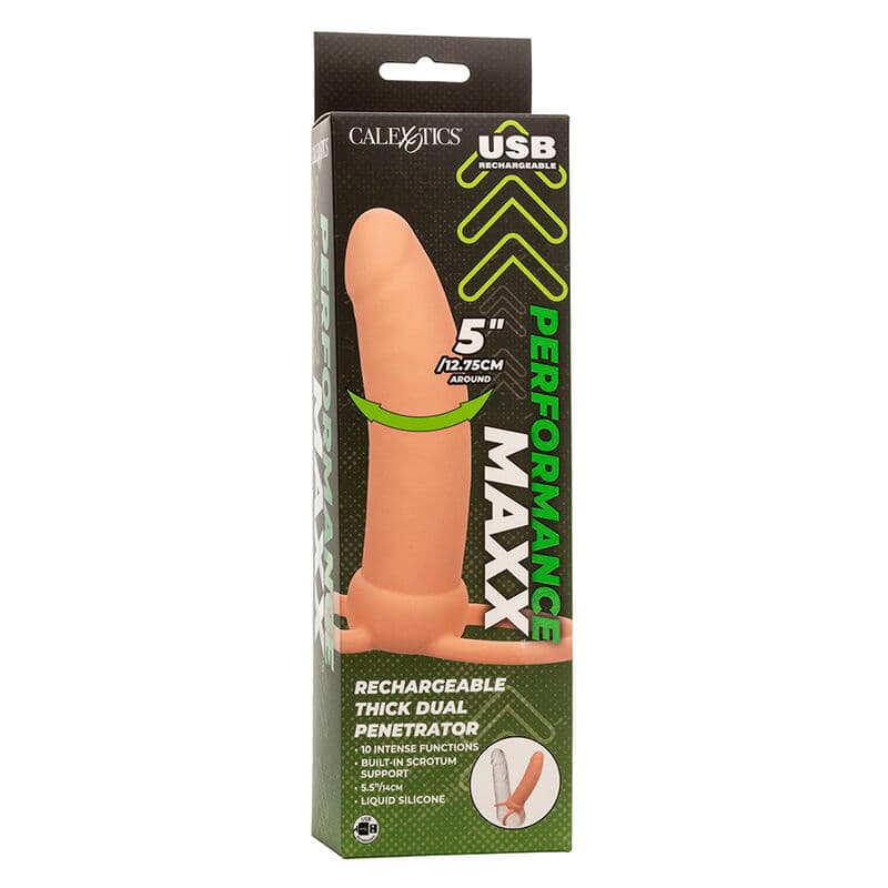 CALEXOTICS - MAXX THICK DUAL PENETRATOR 10 VIBRATIONS FLESH thumb 11