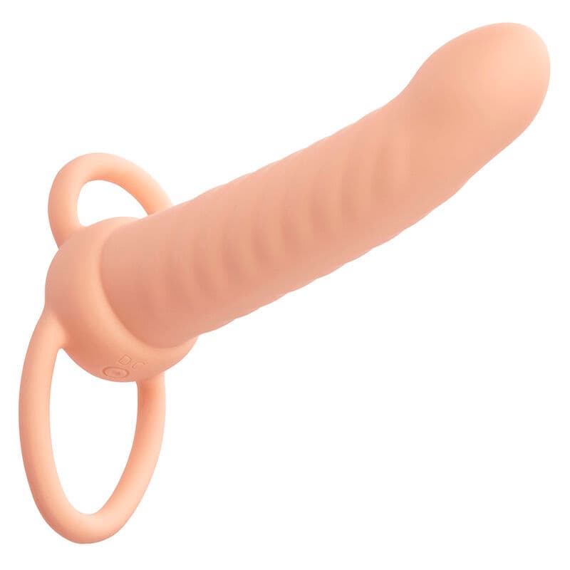 CALEXOTICS - MAXX RIBBED DUAL PENETRATOR 10 VIBRATIONS FLESH thumb 2