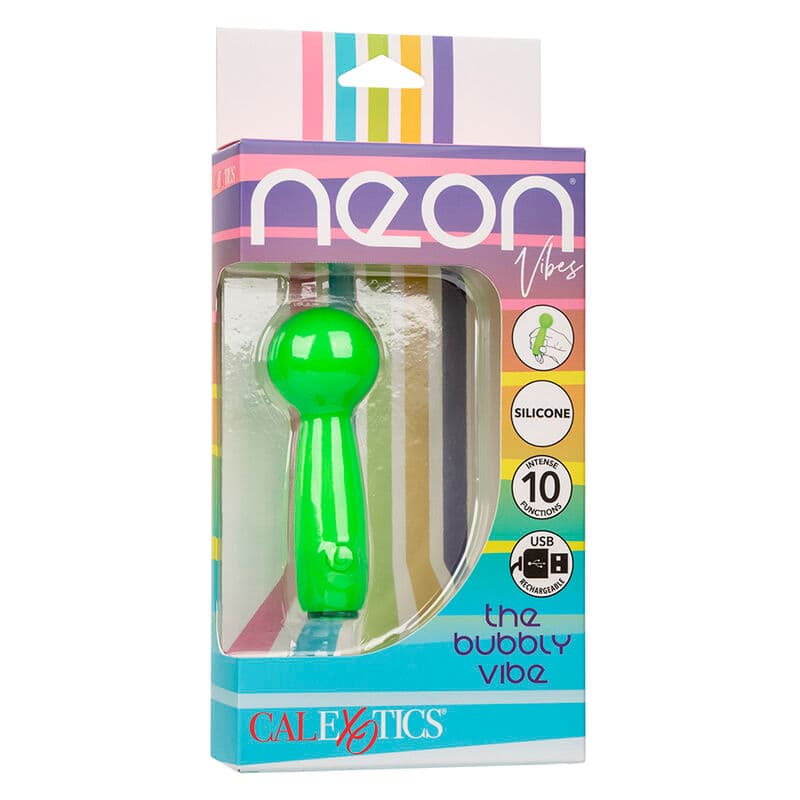 CALEXOTICS - NEON VIBES THE BUBBLY VIBE MINI MASSAGER 10 VIBRATIONS GREEN thumb 10