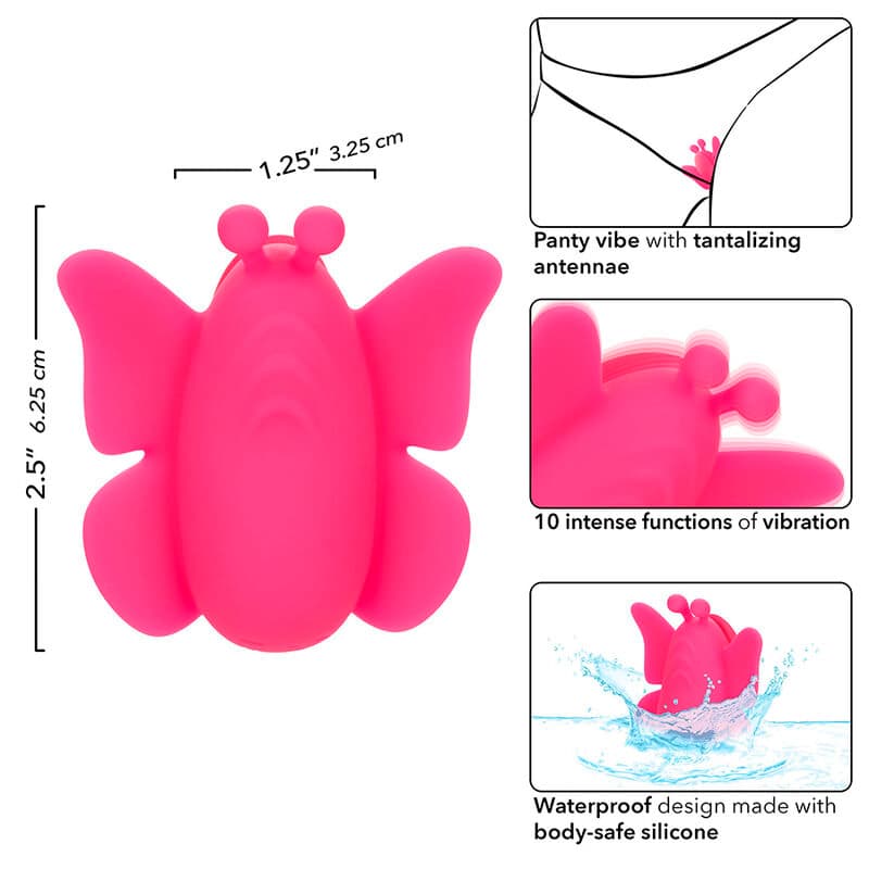 CALEXOTICS - NEON VIBES THE FLUTTER VIBE STIMULATOR 10 VIBRATIONS PINK thumb 8
