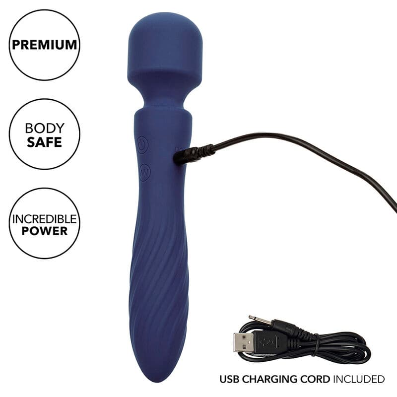 CALEXOTICS - CHARISMA MYSTIQUE MASSAGER DUAL MOTORS 12 FUNCTIONS 20,5 CM X 4.5 CM PURPLE thumb 7