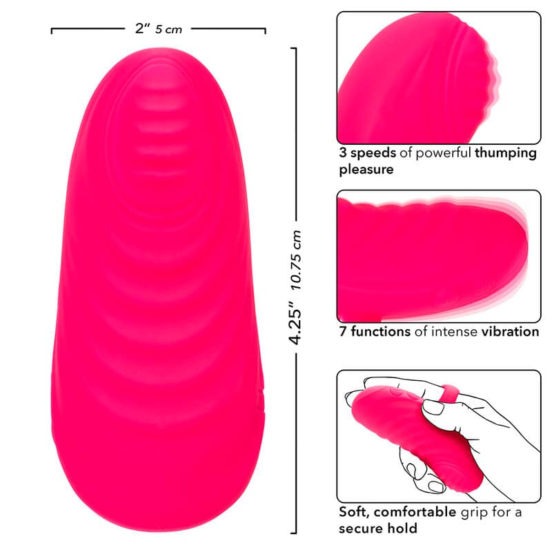 CALEXOTICS - ENVY HANDHELD ROLLING BALL MASSAGER 7 VIBRATIONS PINK thumb 9