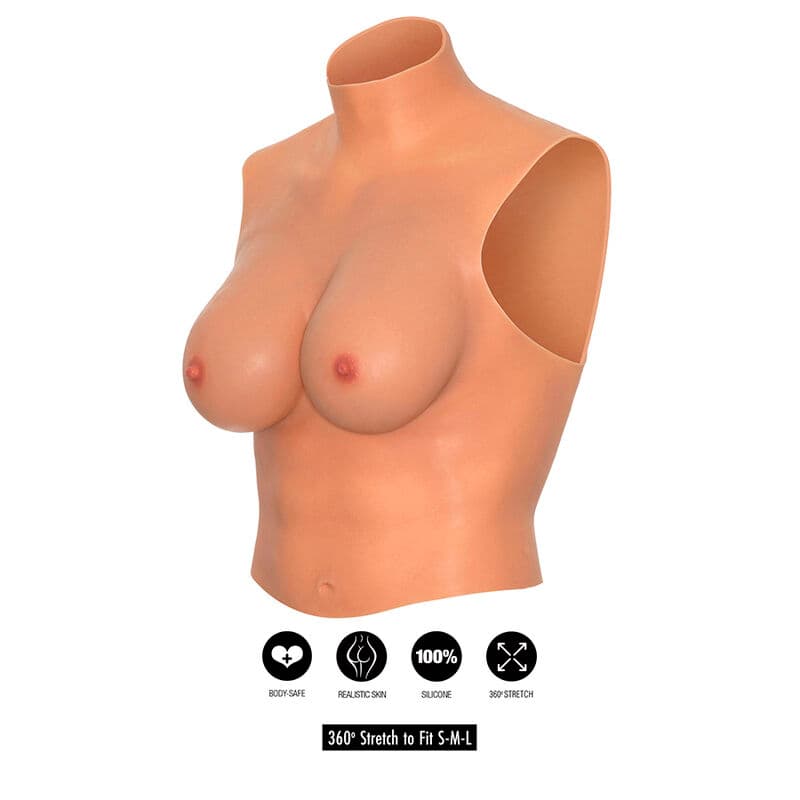 HIDDEN DESIRE - ALTER EGO WEARABLE BREAST SHIRT D-CUP FLESH thumb 4
