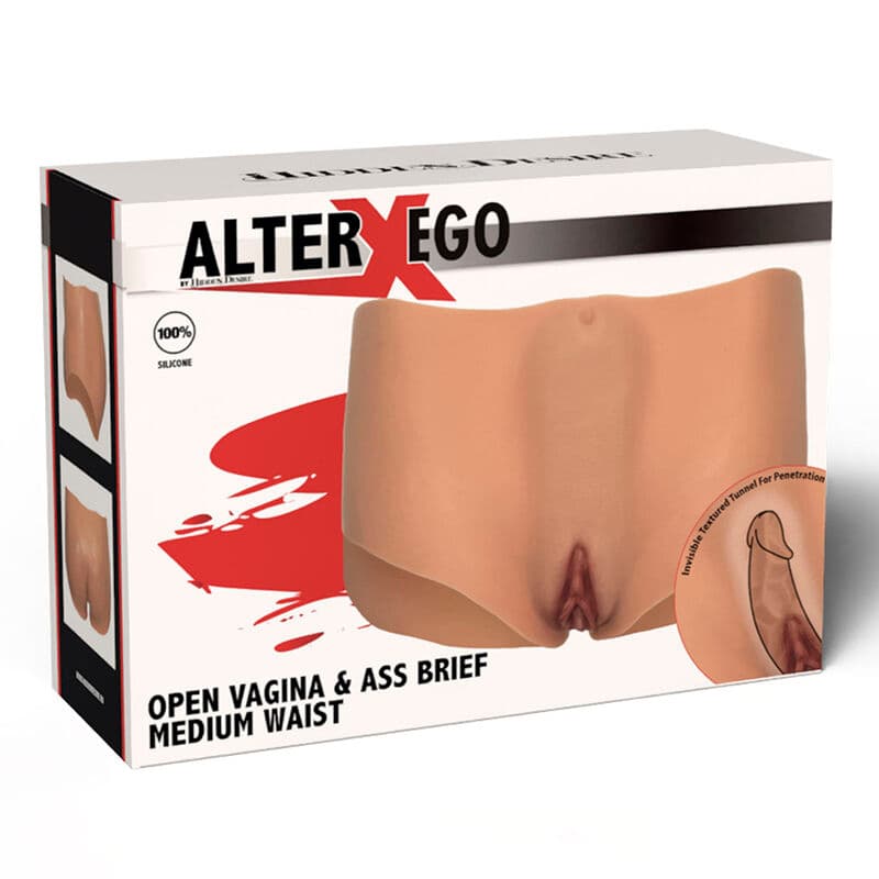 HIDDEN DESIRE - ALTER EGO OPEN VAGINA & ASS BRIEF MEDIUM WAIST FLESH thumb 7