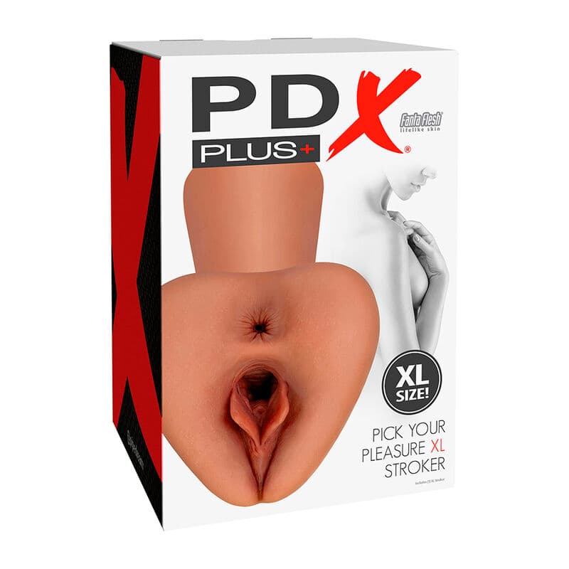 PDX PLUS - PICK YOUR PLEASURE XL REALISTIC STROKER BROWN thumb 4
