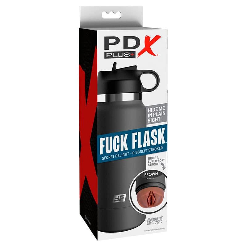 PDX PLUS - FUCK FLASK VAGINE DISCRET STROKER BROWN MODEL 2 thumb 6