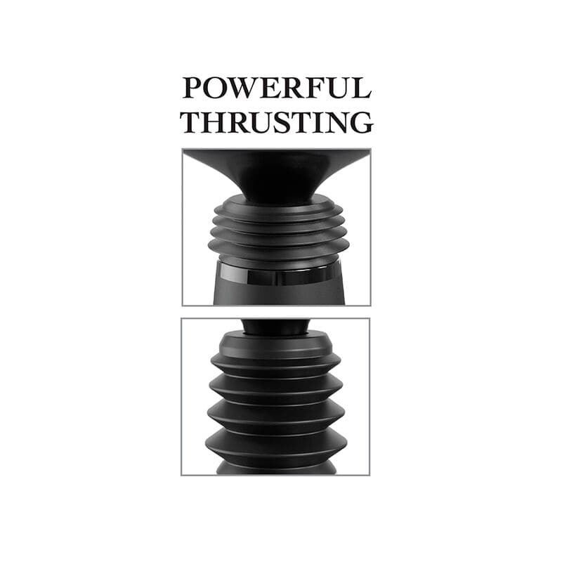 FETISH FANTASY SERIES - BODY DOCK THRUSTER DILDO CLAMP WITH 7 PUSH MODES BLACK thumb 4