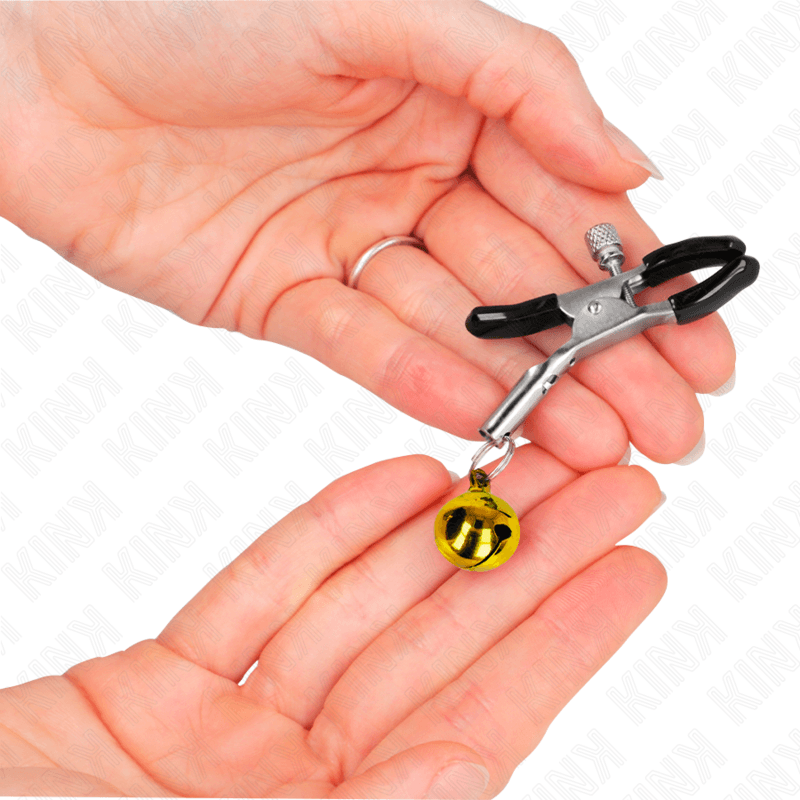 KINK - GOLD SINGLE BELL NIPPLE CLAMP 6 CM thumb 3